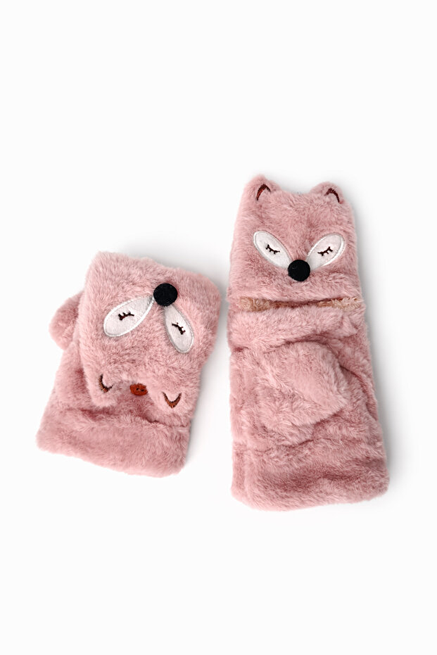 Sevimli Tilki Kışlık Eldiven - 2