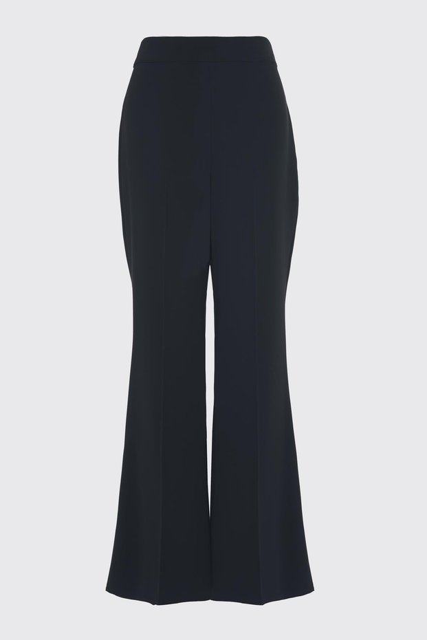 Yüksel High Waist Wide Leg Black Trousers 0204