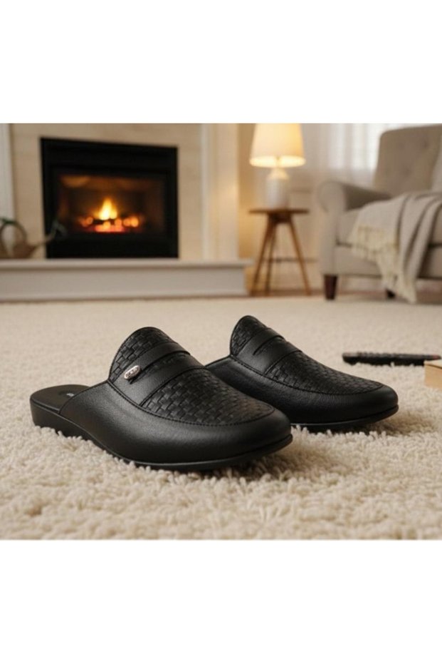 Armalı leather slippers pc-289 dowry house groom's slippers genuine leather