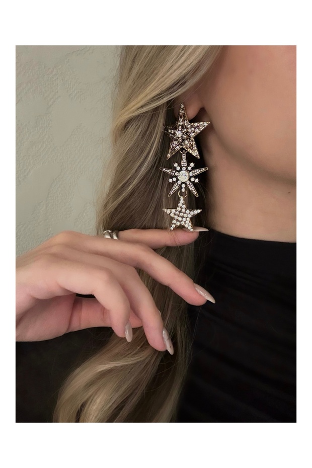 Galaxy Sparkling Zircon Stone Earrings