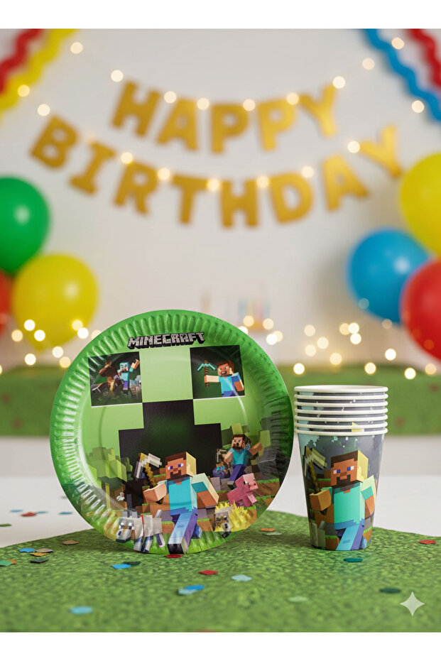 Karton Tabak Bardak Set 8 Kişilik - 2