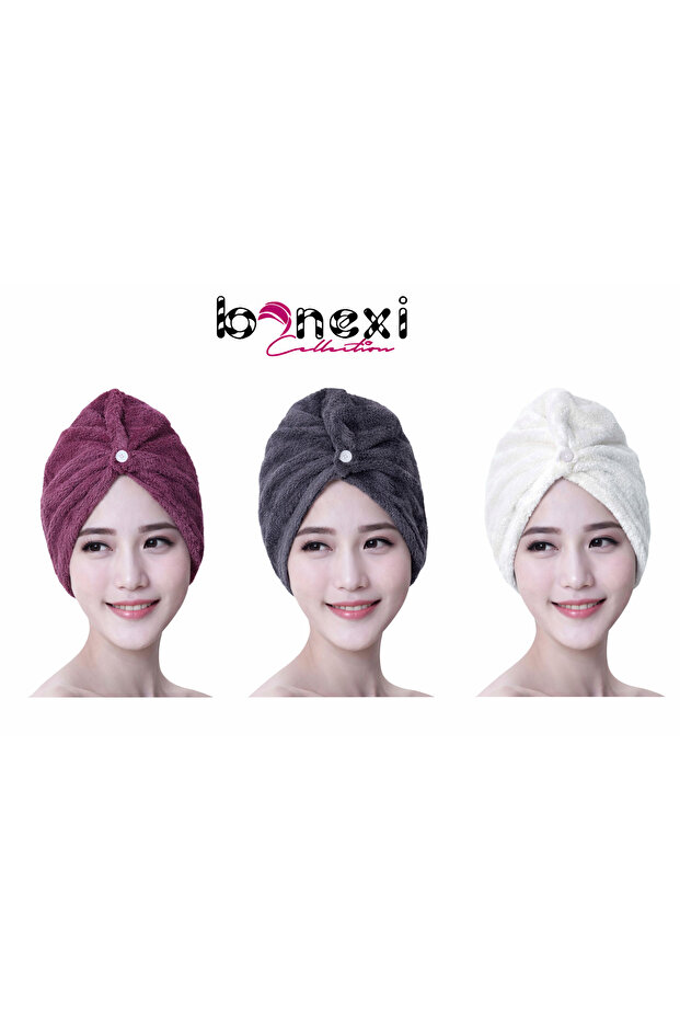 Düğmeli Saç Bonesi - 2