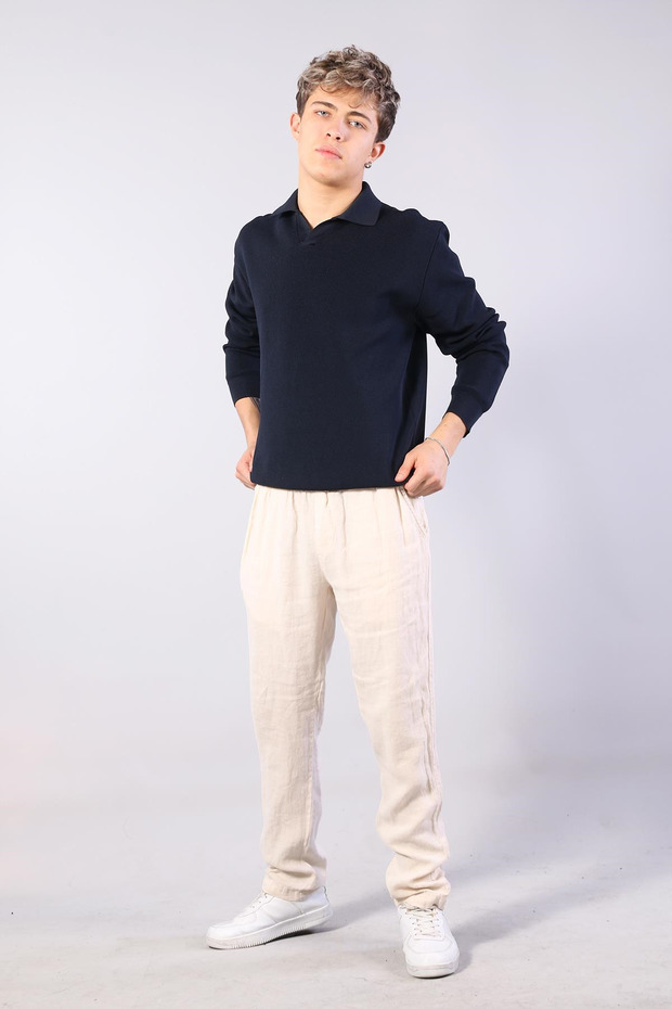 34103 سترة بدون أزرار مع ياقة - 7