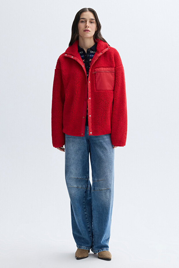 OVERSIZE PELÜŞ BOMBER CEKET - 3