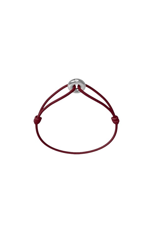 Mini Silver Soho Diamond Cord Bracelet