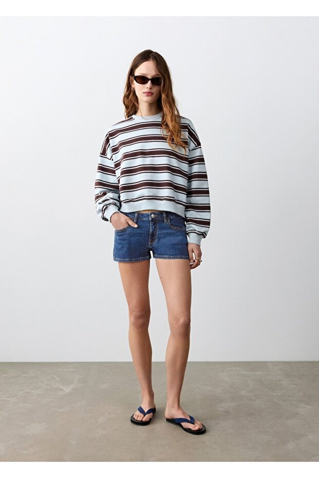 Düşük bel mini şort - 2