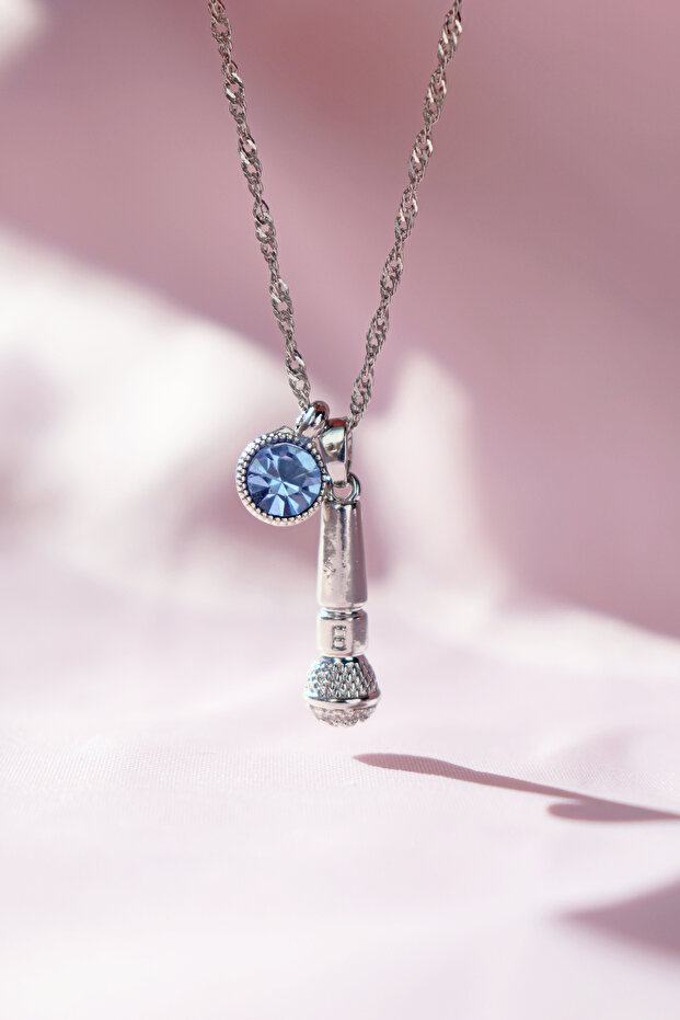 Manifest Group Necklace Silver Color Blue