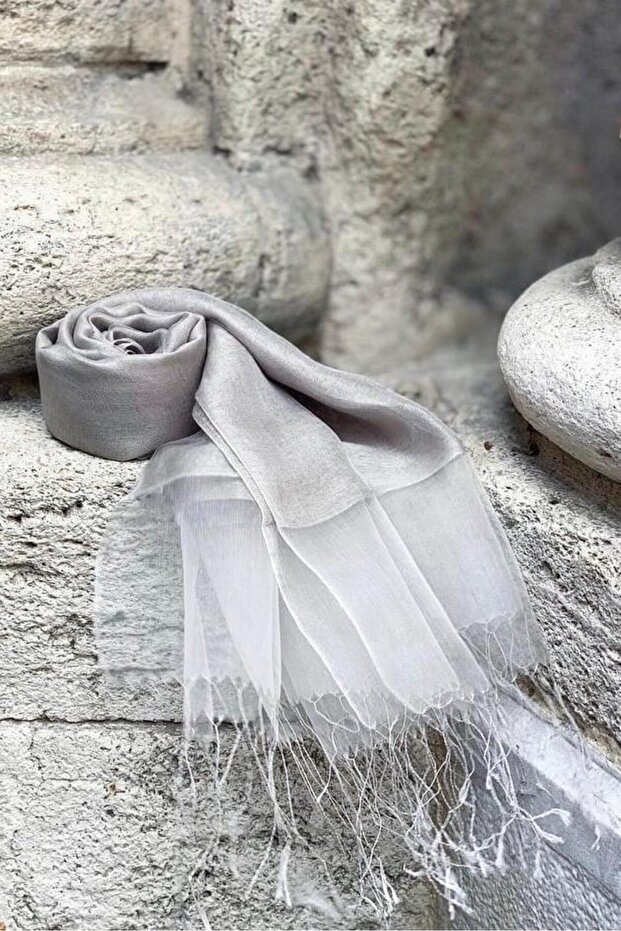 Silk Double Layer Tulle Shawl - 1