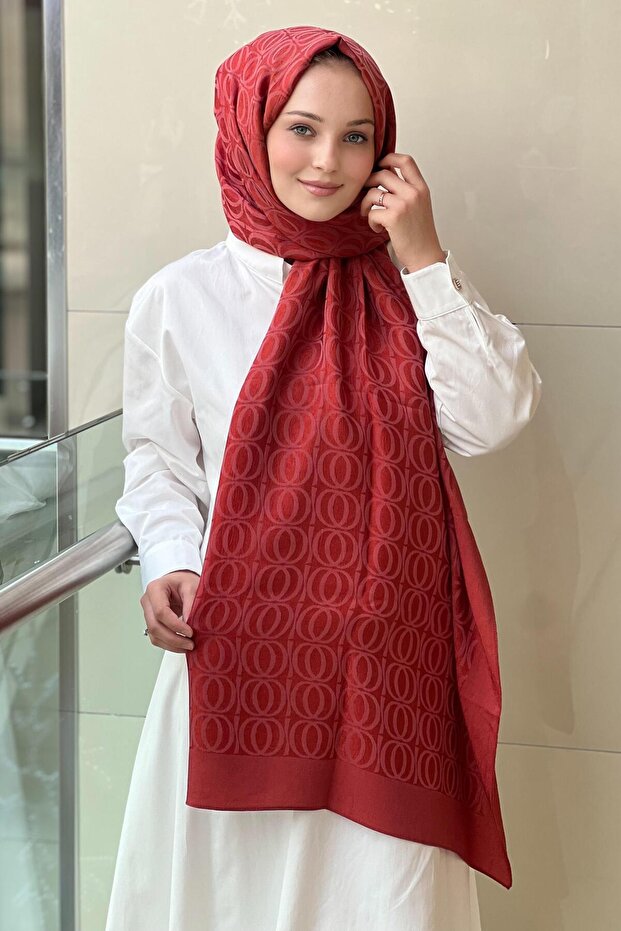 Bambunoor Tile Naia Cotton Shawl 70X210