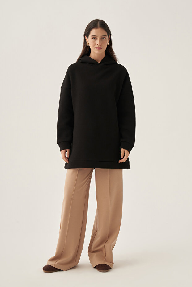 Kapüşonlu Sweatshirt - 1