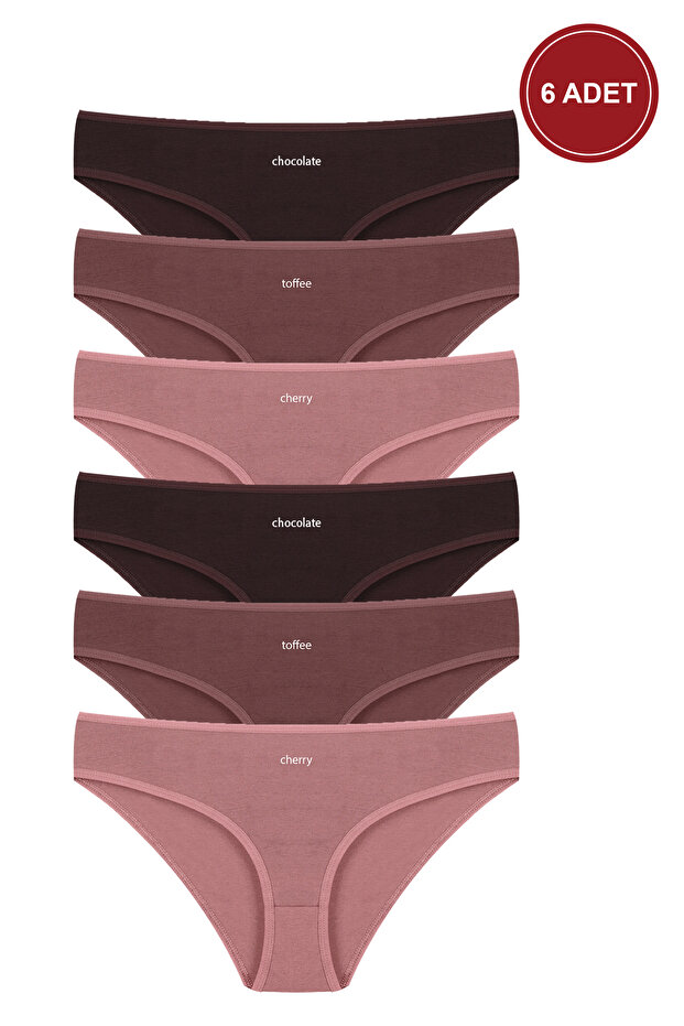 Kadın 3'lü Pamuklu Basic Külot - 1