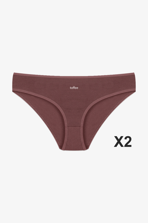 Kadın 3'lü Pamuklu Basic Külot - 5