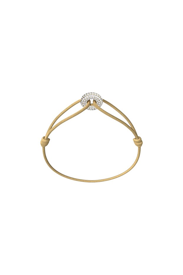 Mini Golden Soho Pavé Cord Bracelet