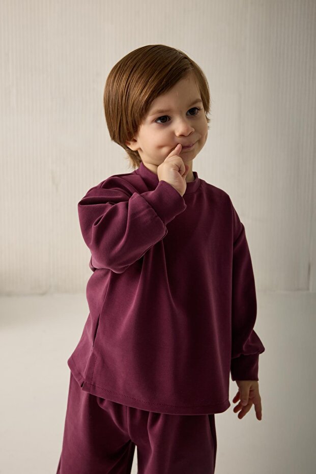 Basic Takım Kids Mürdüm - 1