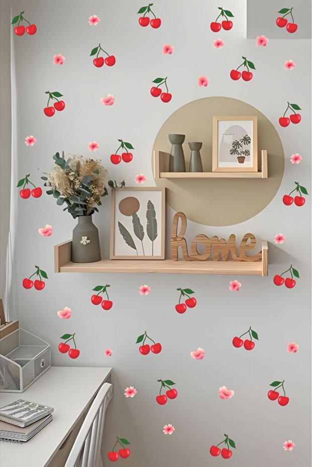ملصق حائط بنمط الكرز - 4