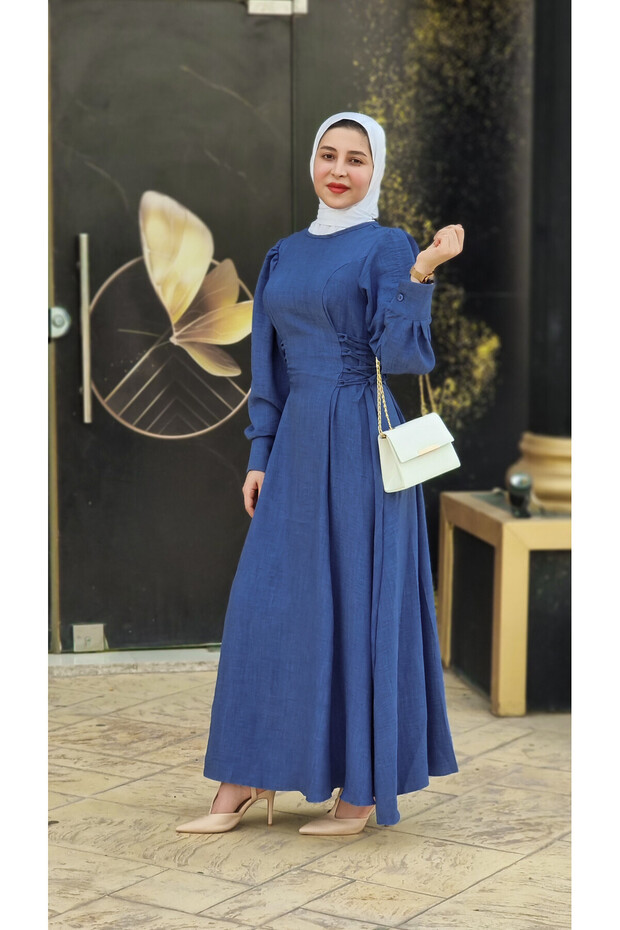 4467 - Modest Dress Blue