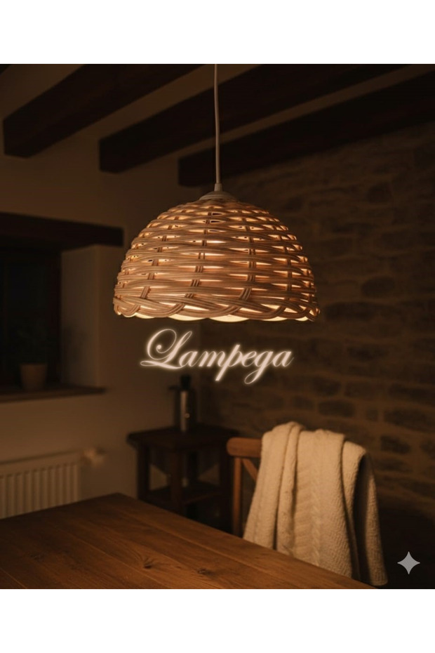 rattan bambu avize - 2