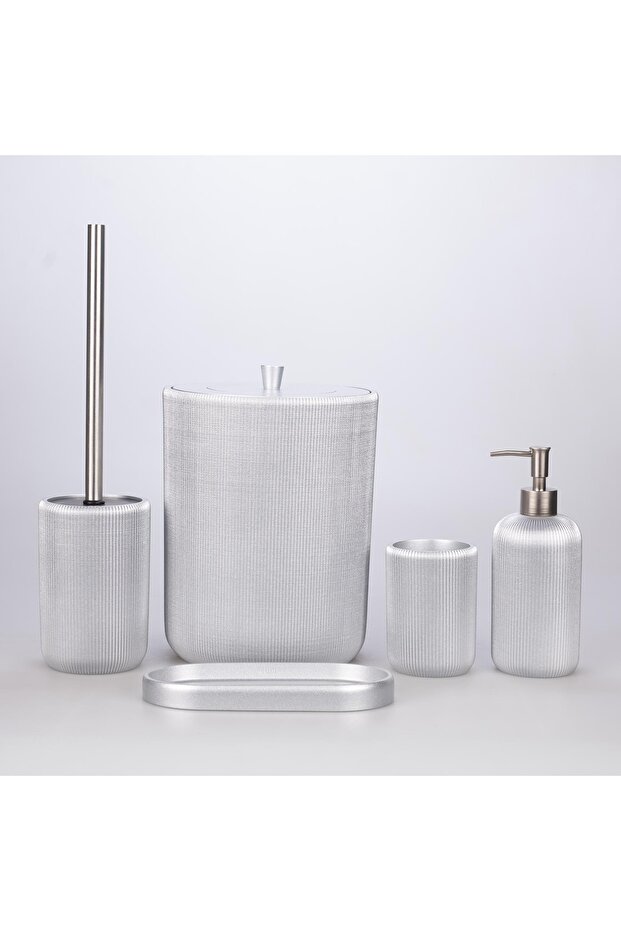 Lydia Bathroom Set Silver - 1