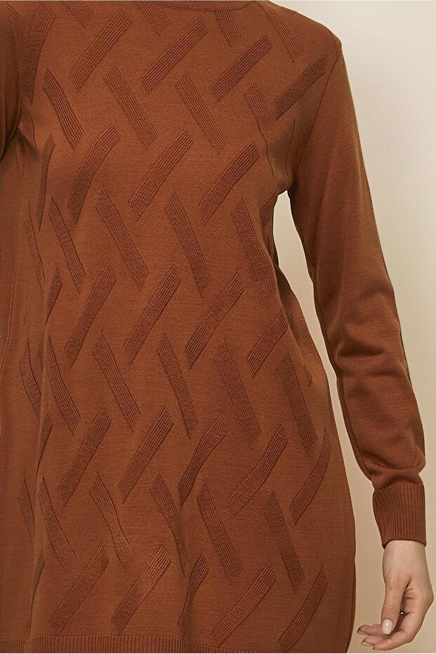 Patterned Knit Tunic 45813 - 3