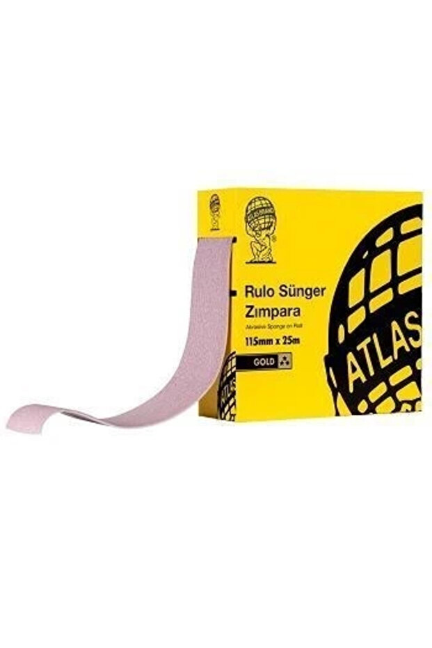 Atlas Gold 80 Grit Sponge Sandpaper 115 mm 1 Meter
