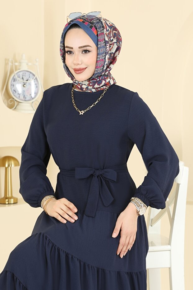 Eteği Katlı Aerobin Elbise 3262HBS856-MS Laci - 3