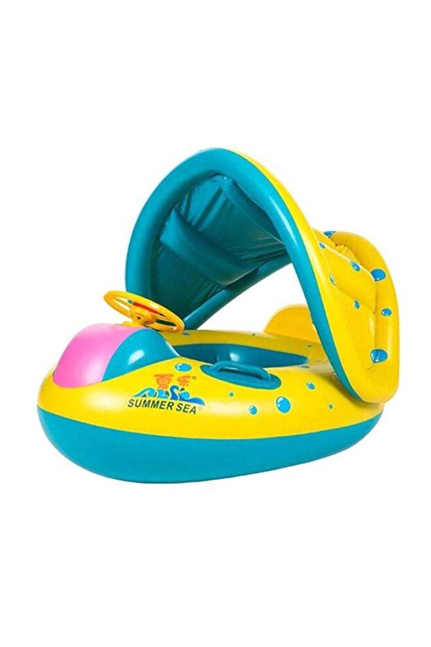 Inflatable Pool Float With Canopy - 1
