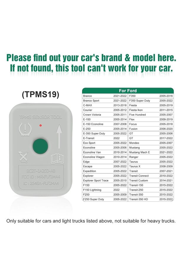 أداة JDIAG لفحص مستشعرات نظام مراقبة ضغط الإطارات (TPMS)، أداة إعادة برمجة نظام مراقبة ضغط الإطارات (TPMS) لسيارات فورد F150، أدوات تدريب على برمجة مستشعرات نظام مراقبة ضغط الإطارات (TPMS) - 2