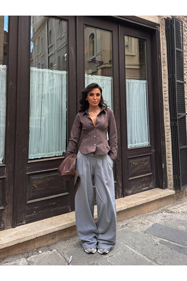 Belden Oturtmalı Gömlek - 1