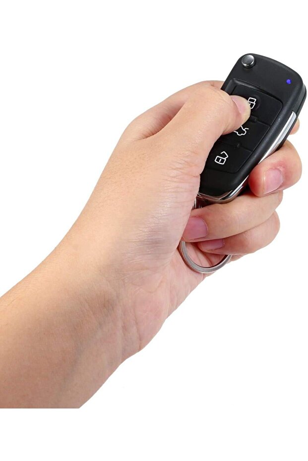 نظام قفل مركزي عالمي للسيارة بجهد 12 فولت مع نظام دخول بدون مفتاح وجهازَي تحكم عن بعد لفتح صندوق السيارة - 6