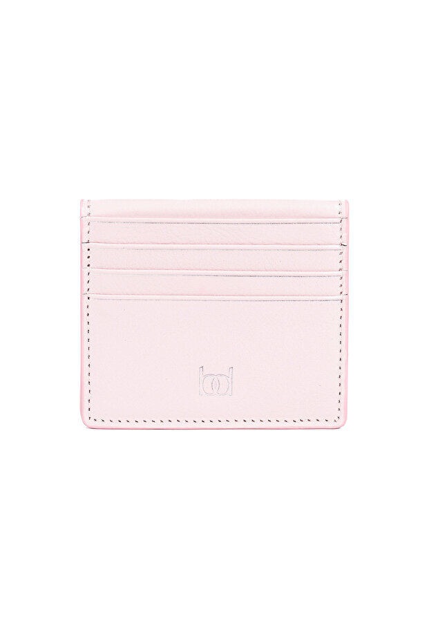 Luis Unisex Genuine Leather Card Holder Powder