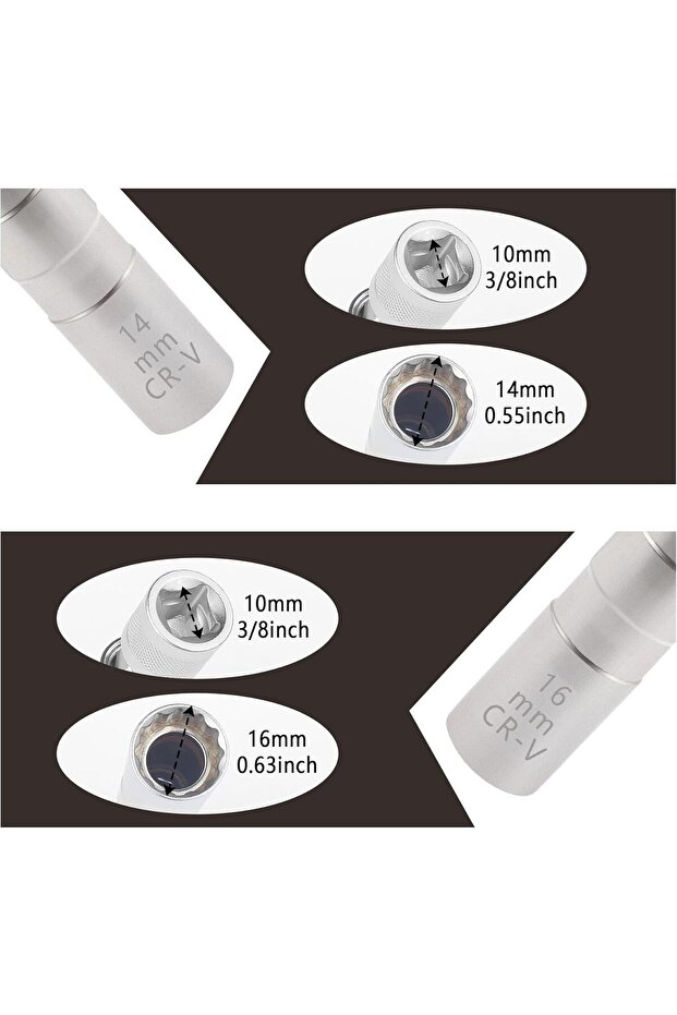 مجموعة مفاتيح شمعات الإشعال، أدوات صيانة سيارات متعددة الوظائف، مجموعة مفاتيح شمعات إشعال متينة - 2