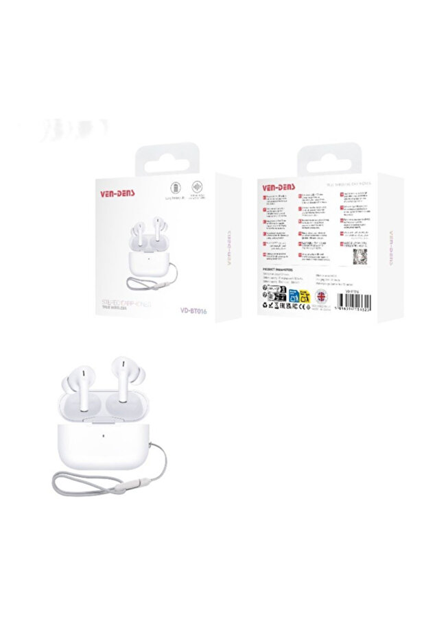 VD-BT016 True Wireless Bluetooth Earbuds with Charging Case, Clear Sound & Comfortable Fit