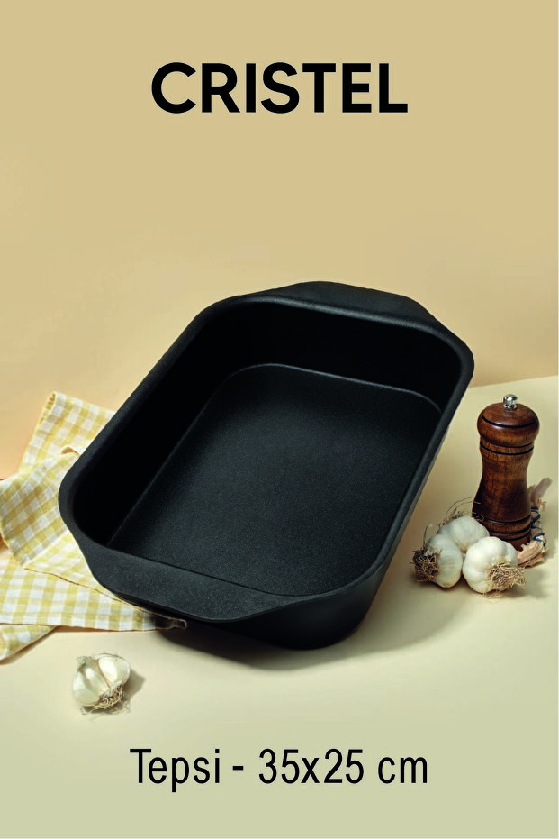 Cristel Titanium Rectangular Baking Tray 35X25 cm - 1