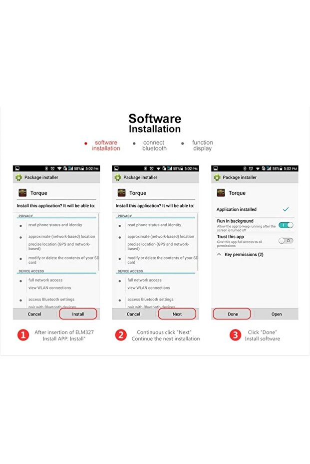 جهاز Elm327 Launchh OBD2 الاحترافي لفحص الأعطال وقراءة رموز الأعطال بتقنية البلوتوث لأجهزة الكمبيوتر التي تعمل بنظام Android، واجهة OBDII - 4