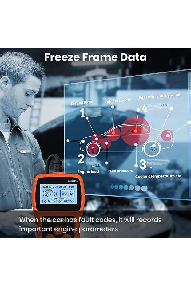 جهاز فحص أعطال السيارات الجديد من أرابيست 2024، جهاز فحص أعطال المحرك OBD2، قارئ رموز أعطال المحرك، أداة تشخيص أعطال المحرك - 7