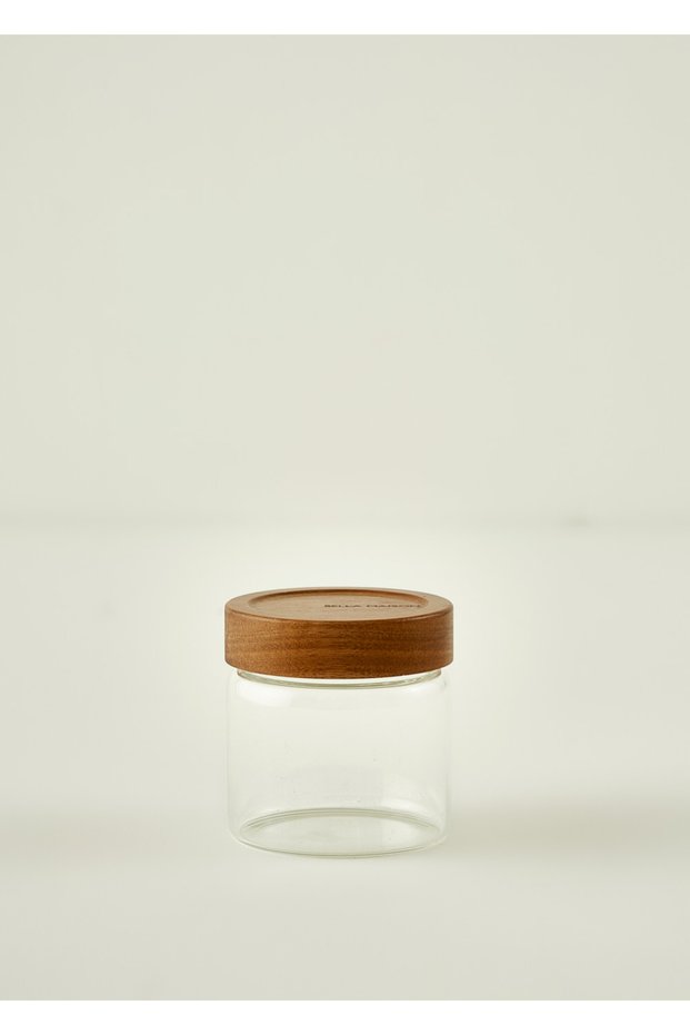 Austin Wooden Lid Jar Natural (500 Cc)