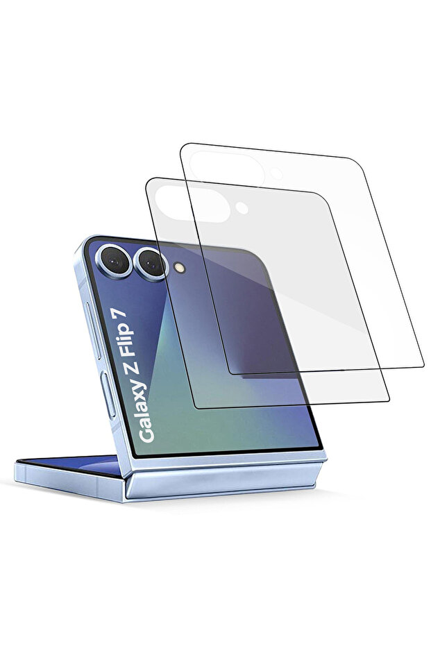 [ 2 Pack ] Tempered Glass for Samsung Galaxy Z Flip 7 Screen Protector