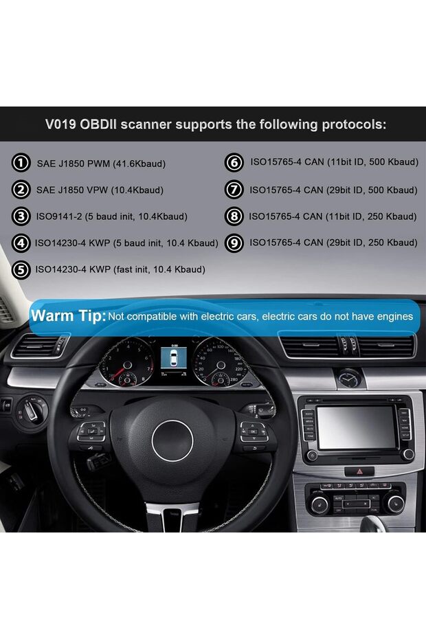 جهاز فحص أعطال السيارات X spring، أداة تشخيص أعطال السيارات الاحترافية، قارئ رموز الأعطال لضوء محرك السيارة، OBD - 5