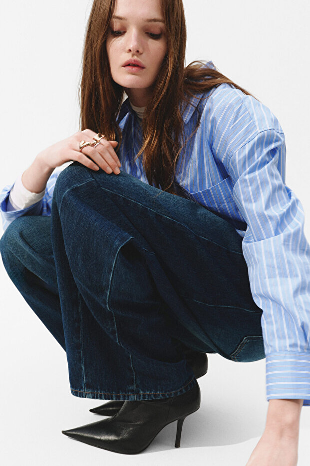 Barrel Regular Waist Jeans - 3