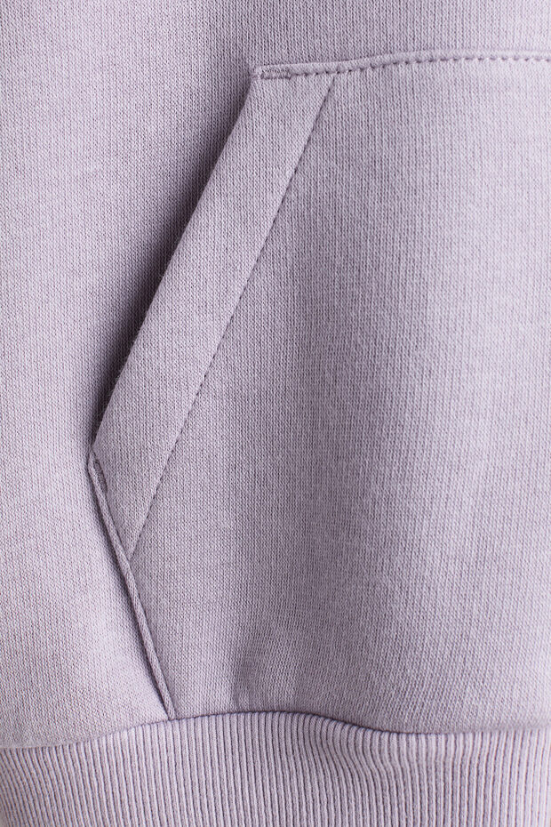 Kapüşonlu Fermuarlı Oversize Üst - 2