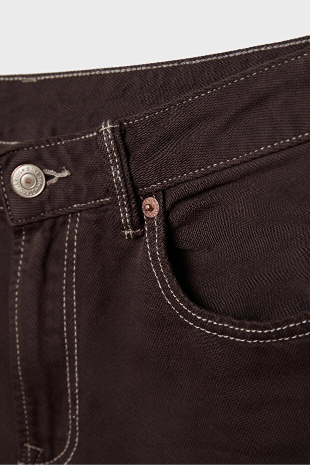 D92 straight geniş paça jean - 8