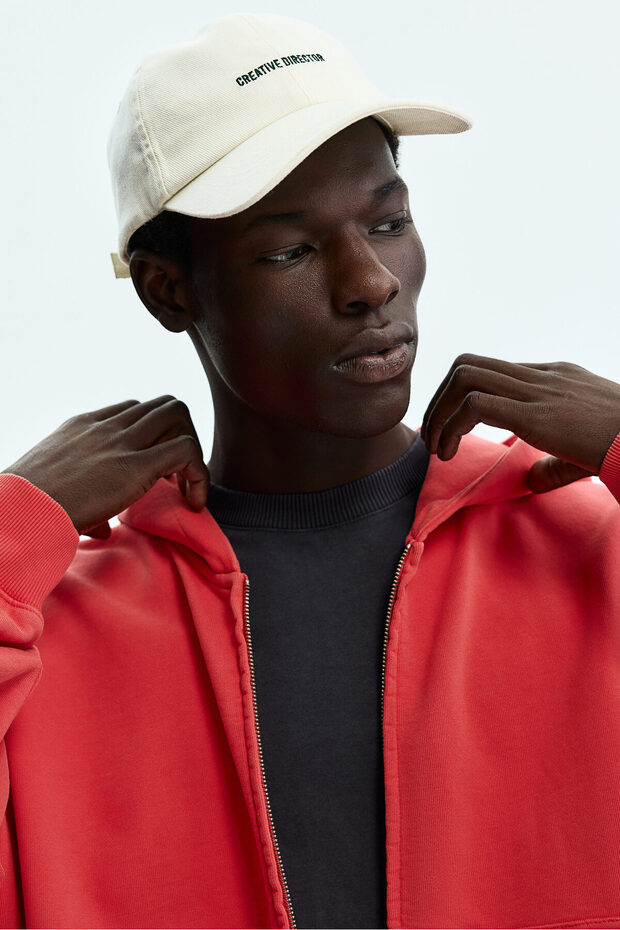 Kapüşonlu ve Fermuarlı Üst Oversized Fit - 4