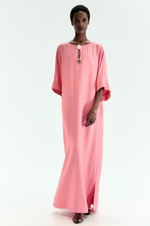 Maksi Kaftan Elbise - 1