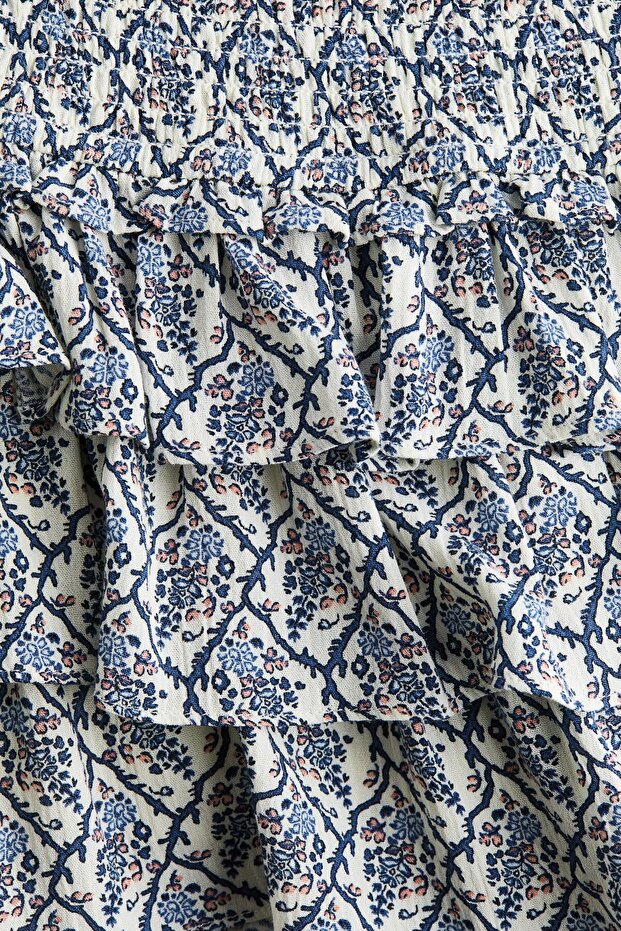 Katlı Viskoz Mini Şort Etek - 5