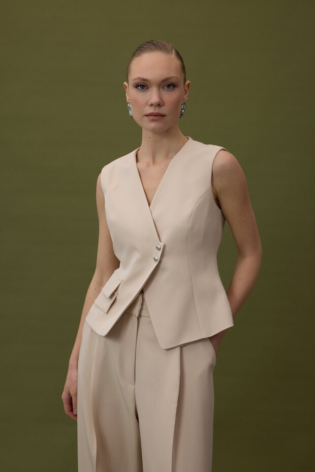 Sofia Yelek - Bej - 4