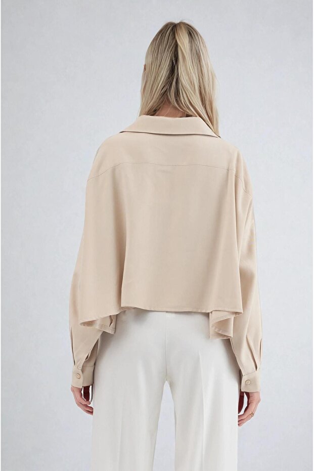 Basic Crop Gömlek 3502 - 5