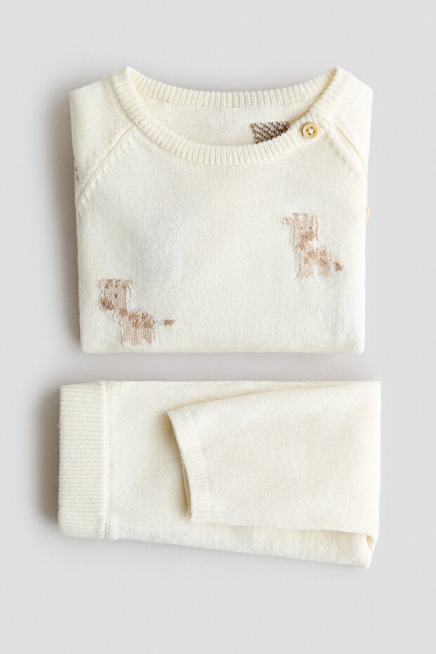 2 Parçalı Pamuklu Triko Set - 2