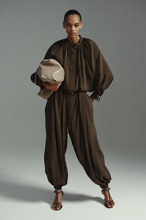 Balon Kollu Modal Ceket - 2