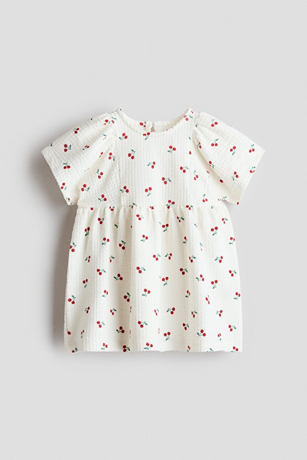 Baskılı Jarse Elbise - 3