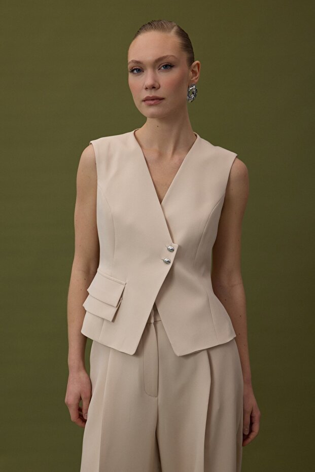 Sofia Yelek - Bej - 3